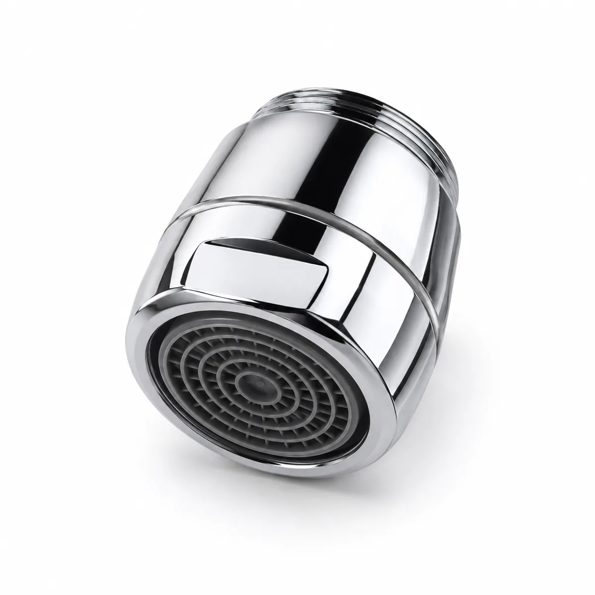 Verchroomd aansluitfilter voor waterbesparing